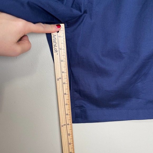 Uniqlo Pull On Chino Shorts Elastic Waist Pockets Navy M 30-33 in - Picture 7 of 8